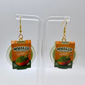 Guacamole Earrings - Mini Brands Earrings - Condiment Food Earrings